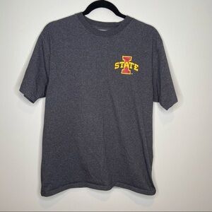 ISU men’s shirt sleeve‎ gray t shirt size medium